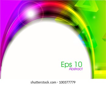 Abstract colorful wave background  for text project used and copy space for your text,  EPS 10. Vector illustration.