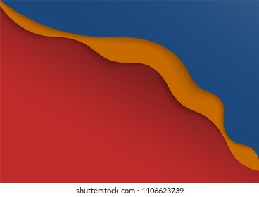 Abstract colorful wave background. Vector illustration.
