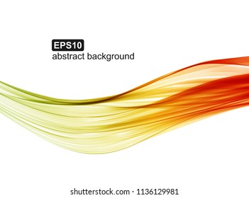 Abstract colorful wave background. Vector illustration.