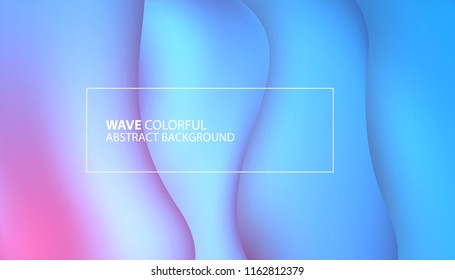 Abstract colorful wave background. Vector illustration