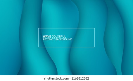 Abstract colorful wave background. Vector illustration