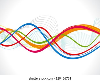 abstract colorful wave background vector illustration