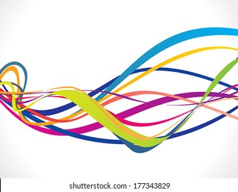 abstract colorful wave background Vector illustration