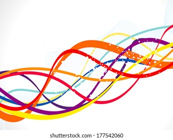 abstract colorful wave background Vector illustration