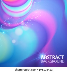 Abstract colorful wave background. Vector illustration