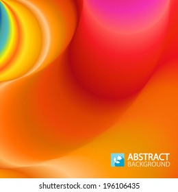 Abstract colorful wave background. Vector illustration