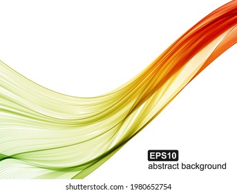 Abstract colorful wave background. Vector illustration. 