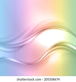 Abstract colorful wave background. Vector. 