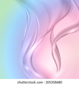 Abstract colorful wave background. Vector. 