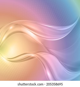 Abstract colorful wave background. Vector. 