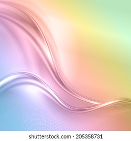 Fundo de onda colorido abstrato. Vetor. 