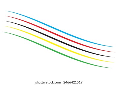abstract colorful wave background Vector graphics.
