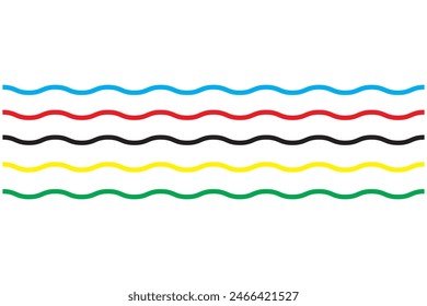 abstract colorful wave background Vector graphics.