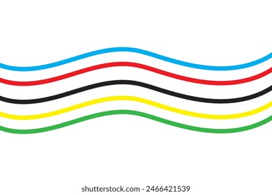 abstract colorful wave background Vector graphics.