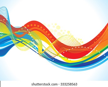abstract colorful wave background vector illustration