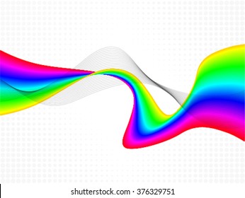 abstract colorful wave background Vector illustration