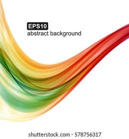 Abstract colorful wave background. Vector illustration. 