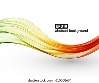 Abstract colorful wave background. Vector illustration.