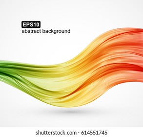 Abstract colorful wave background. Vector illustration