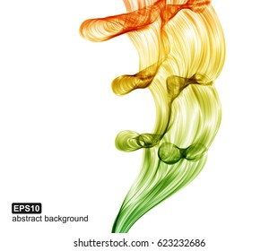Abstract colorful wave background. Vector illustration. 