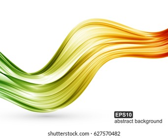 Abstract colorful wave background. Vector illustration.