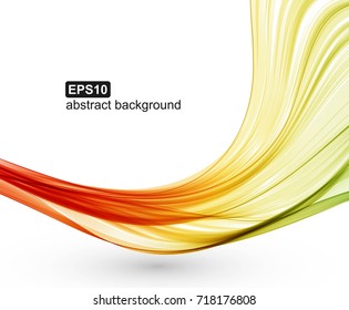 Abstract colorful wave background. Vector illustration