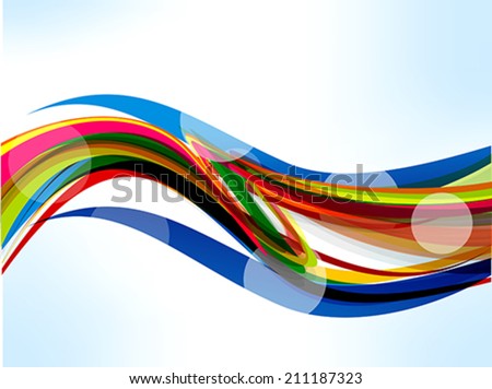 Abstract Colorful Wave Background vector illustration Stock photo © 