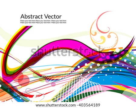 abstract colorful wave  background vector illustration 
 Stock photo © 