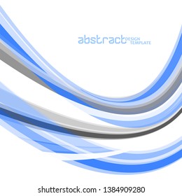 Abstract colorful wave background, wavy lines for brochure, website, flyer design