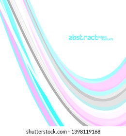 Abstract colorful wave background, wavy lines for brochure, website, flyer design