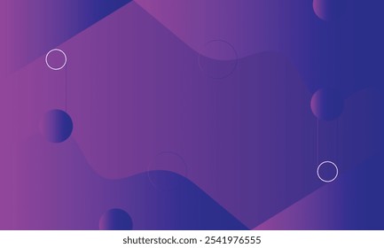 Abstract colorful wave and circle gradient background 
