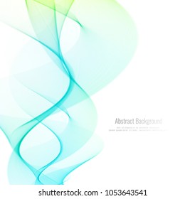 Abstract colorful wave design background