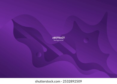 Abstract colorful wave dynamic purple geometric background. Trendy gradient shape pattern composition.