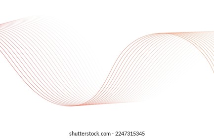 Resumen de elementos de onda colorida para el diseño. Ecualizador de pista de frecuencia digital. Fondo artístico de línea estilizada.Ilustración vectorial.Onda con líneas creadas con herramienta de mezcla.Línea ondulada curvada, banda lisa
