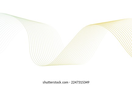 Resumen de elementos de onda colorida para el diseño. Ecualizador de pista de frecuencia digital. Fondo artístico de línea estilizada.Ilustración vectorial.Onda con líneas creadas con herramienta de mezcla.Línea ondulada curvada, banda lisa