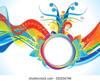abstract colorful wave explode background vector illustration