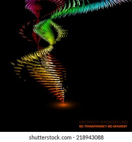 Abstract colorful wave form background. Futuristic concept.