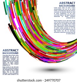 Abstract colorful wave form background. Futuristic concept abstract shape design.