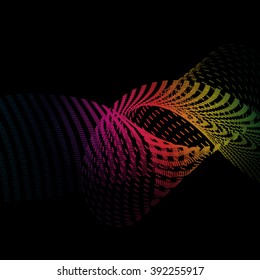 Abstract colorful wave form background.Vector illustration.