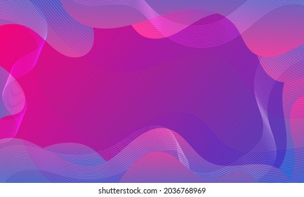 Abstrakter bunter, geometrischer Hintergrund einer Welle. Modernes Hintergrunddesign. Farbverlauf-Farbe. Zusammensetzung der flüssigen Formen. Geeignet für Präsentationsdesign. Website, Grundlage für Banner, Bildschirmhintergründe, Broschüren, Poster