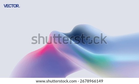 An Abstract Colorful Wave Gradient Design That Is Visually Captivating And Engaging