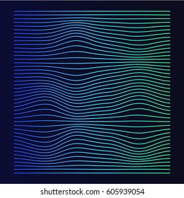 Abstract colorful wave line Background.
