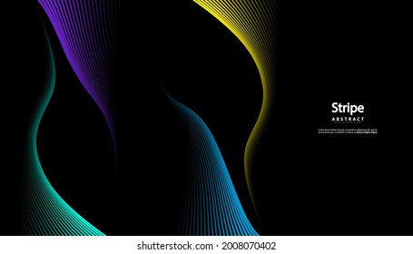Abstract colorful wave line vector background. Line curve modern design for your ideas, Banners, Placards, Posters. Eps10 vector template.