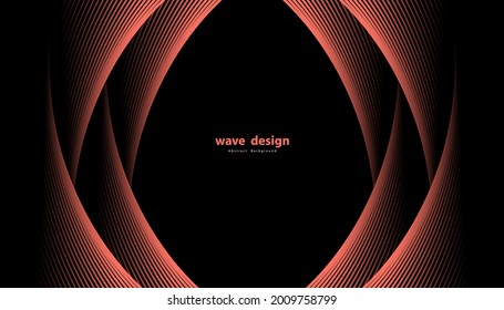 Abstract colorful wave line vector background. Line curve modern design for your ideas, Banners, Placards, Posters. Eps10 vector template.