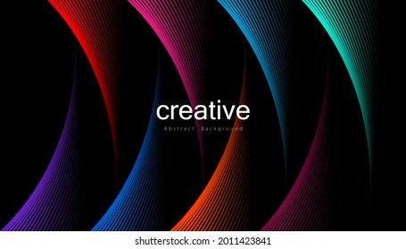 Abstract colorful wave line vector background. Line curve modern design for your ideas, Banners, Placards, Posters. Eps10 vector template.