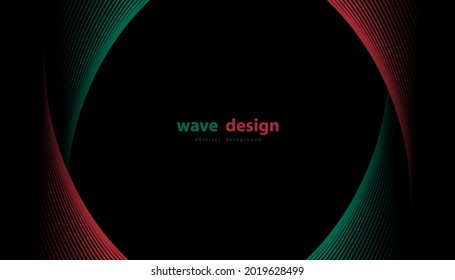 Abstract colorful wave line vector background. Line curve modern design for your ideas, Banners, Placards, Posters. Eps10 vector template.