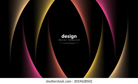 Abstract colorful wave line vector background. Line curve modern design for your ideas, Banners, Placards, Posters. Eps10 vector template.