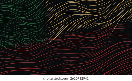 abstract colorful wave lines 3d shape background