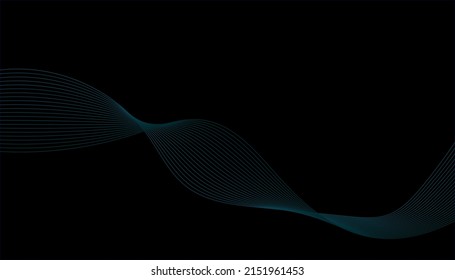 Abstract colorful wave lines background. Vector abstract colored line art. Bright poster with dynamic waves. Colorful banner template. Vector illustration.