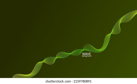 Abstract colorful wave lines background. Vector abstract colored line art. Bright poster with dynamic waves. Colorful banner template. Vector illustration.